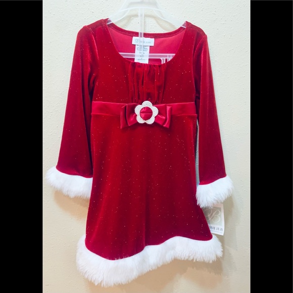 Christmas Girls Dress 
Size : 5   Red Color - Picture 3 of 6